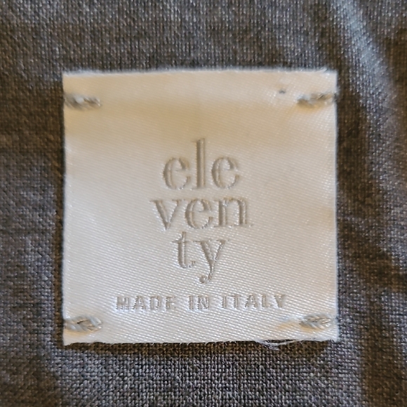 SZ6 Eleventy Dark Grey Wide Leg High Waist Women's Trousers - Picture 3 of 13